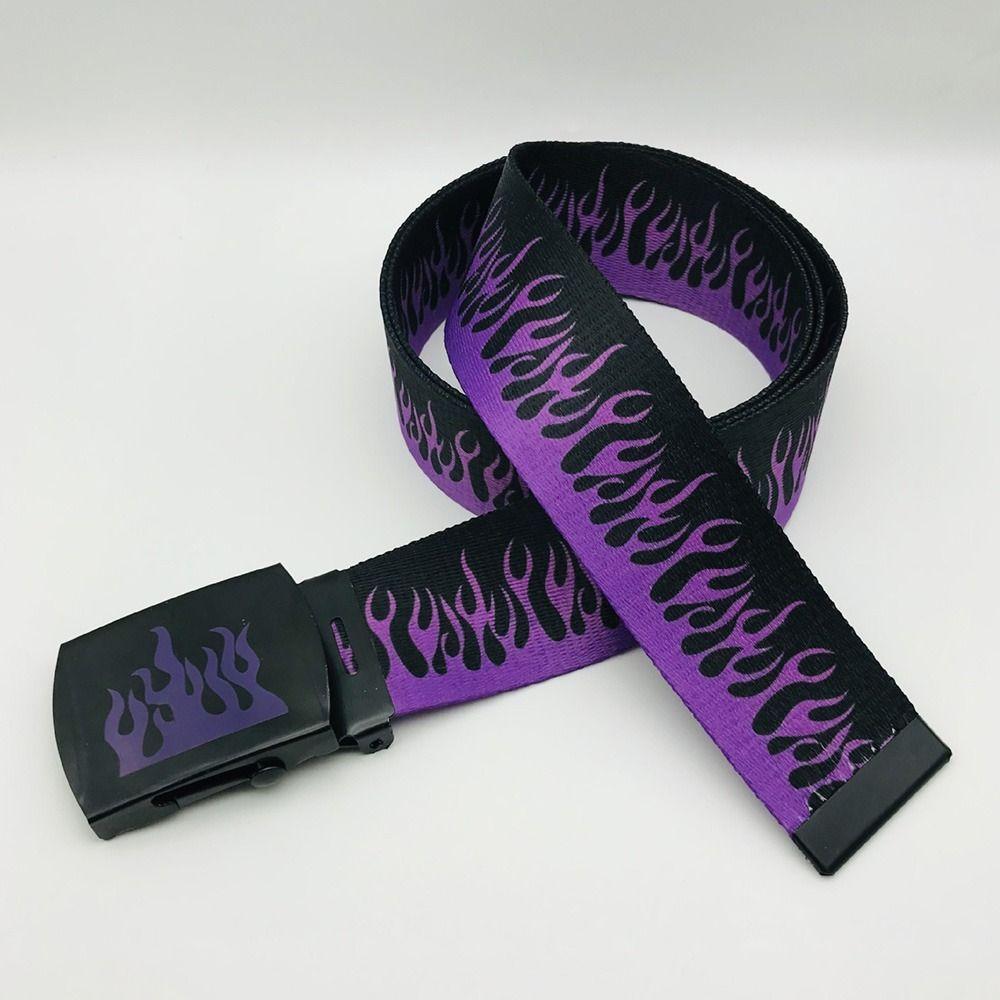 Casual Simple Versatile Automatic Buckle Waistband Canvas Strap Waist Band Hip Hop Belt