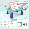 Table Art Easel for Kids Double Sided Foldable Tabletop Drawing Easels Chalkboard Desk with Graffiti Board Game Accessories