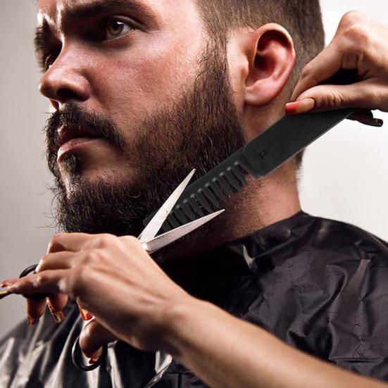 Складная расческа 3-в-1 с широкими и частыми зубьями, многофункциональная расческа для укладки с эргономичной ручкой, портативная дорожная карманная расческа, расческа для усов и бороды для мужчин