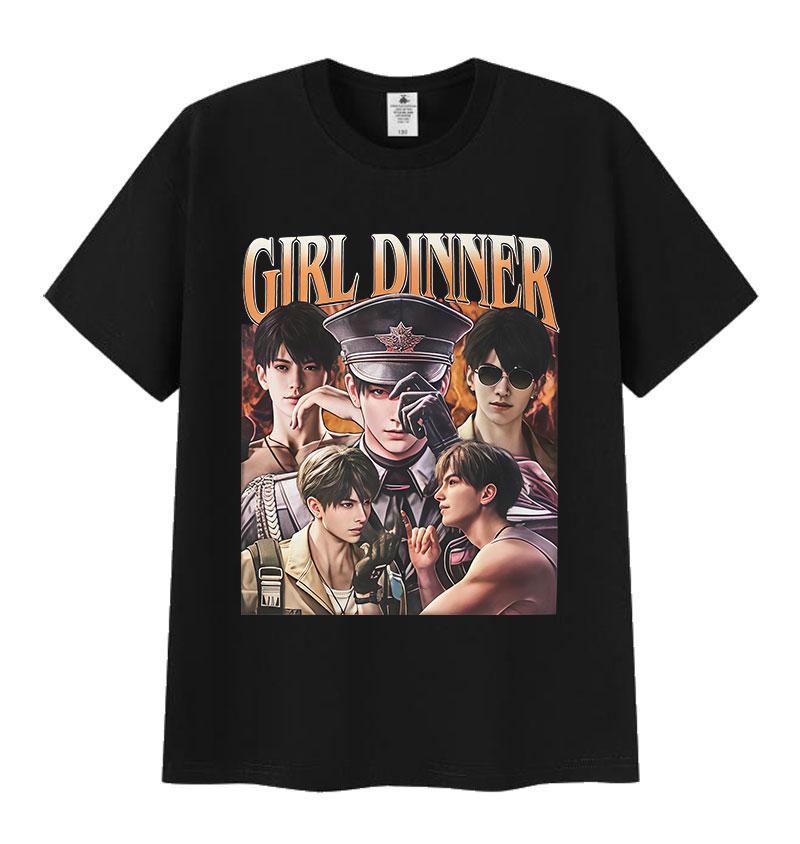 Cute Girl Dinner Caleb Graphic T Shirt Love and Deepspace Novelty Short Sleeve TShirts Unisex Summer High Quality T-Shirt