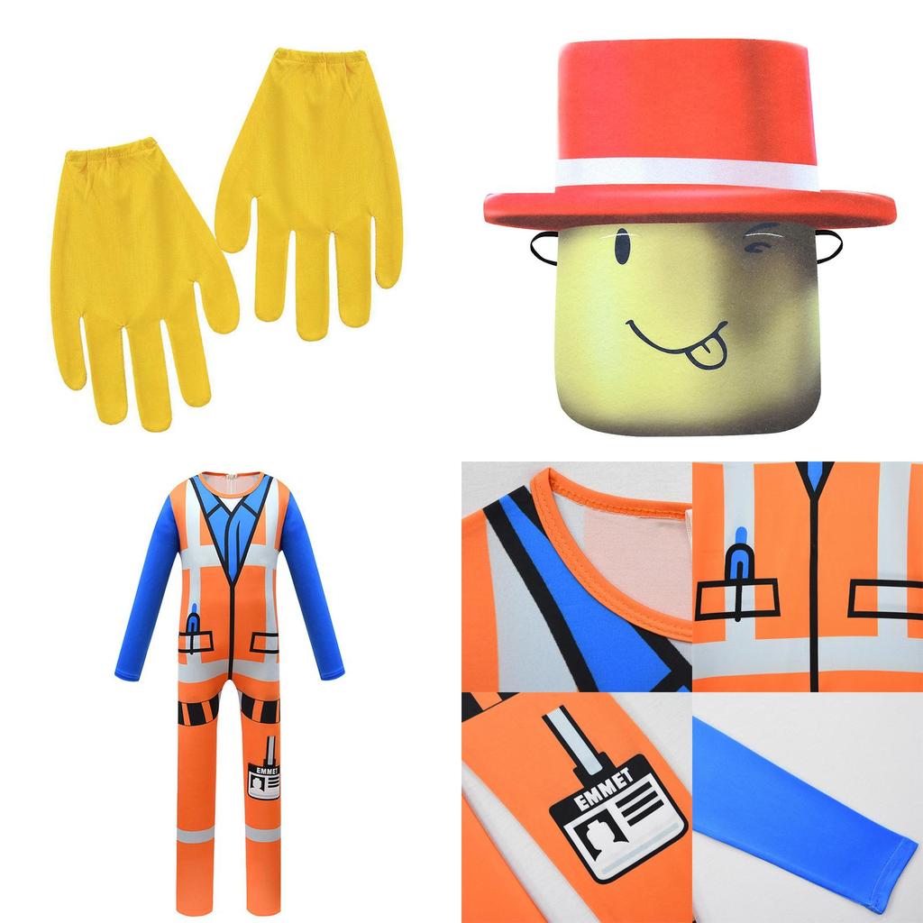 Eye-catching Roblox Cosplay Costume Kids Jumpsuit For Halloween And Parties