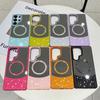 Стильный чехол-зеркало с блестками и магнитом для Samsung S25 S26 S23 S22 S24 Ultra Plus FE A55 A56 A35 A25 A15 A26
