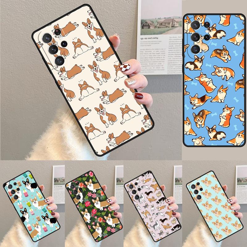 Коллаж с вельш-корги Чехол из ТПУ для телефона Samsung Galaxy note 10 pro S26 S25 S24 S23 S22 Ultra Plus S21 FE S20 Ударопрочный чехол