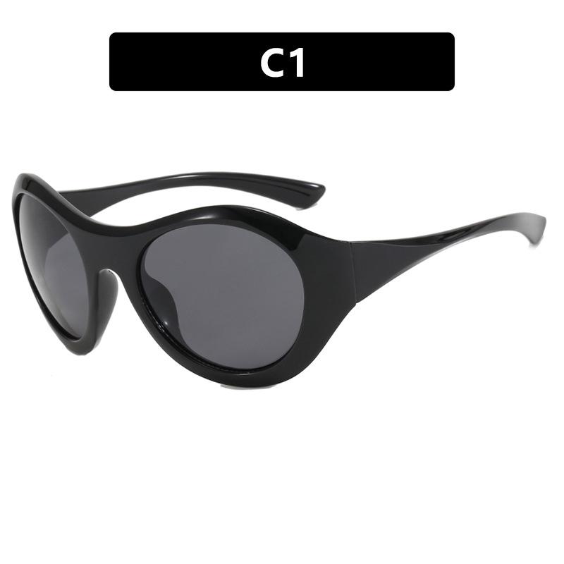 Large future technology sunglasses YK large frame cycling sunglasses European and American trend sports sunglasses