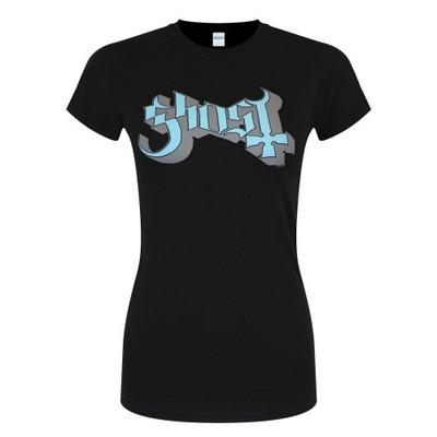 Женская/женская футболка скинни Ghost с логотипом Keyline