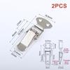2Pcs Duck-Mouth Buckle Vintage Mini Lock Chest Box Gift Suitcase Case Buckles Toggle Hasp Latch Catch Clamp ARI