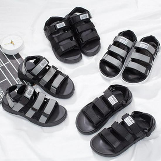 Летние босоножки и шлепанцы на высоком каблуке в корейском стиле с перекрестными ремешками для пар