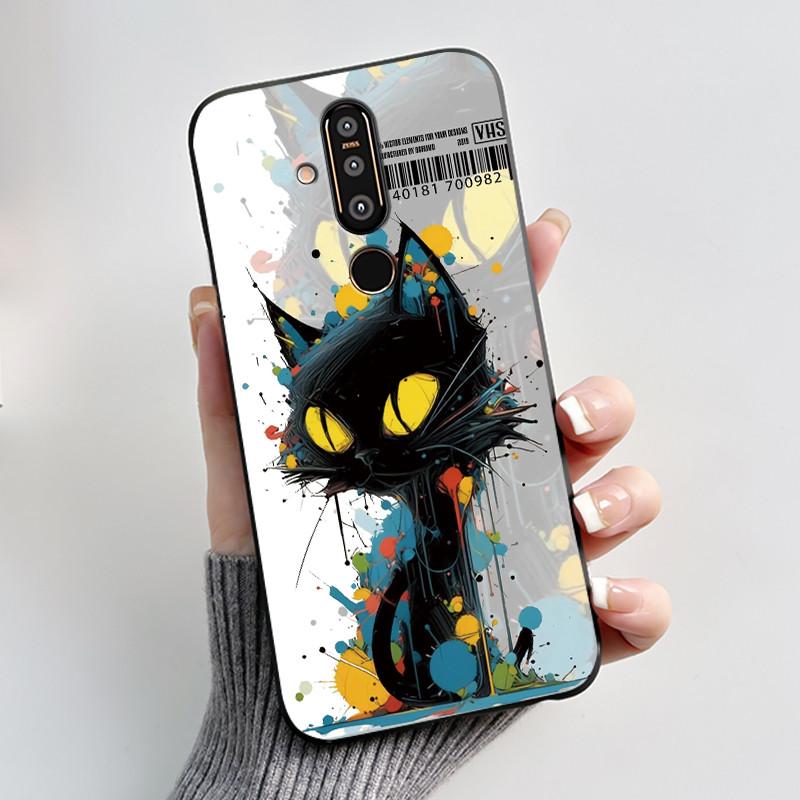 Милый Чехол Для Nokia 8.1 plus/NOKIA X71/Nokia 8/Nokia 8 Sirocco Печатный Корпус Защитная Крышка Мягкий Силикон Мультяшные Чехлы для Телефона