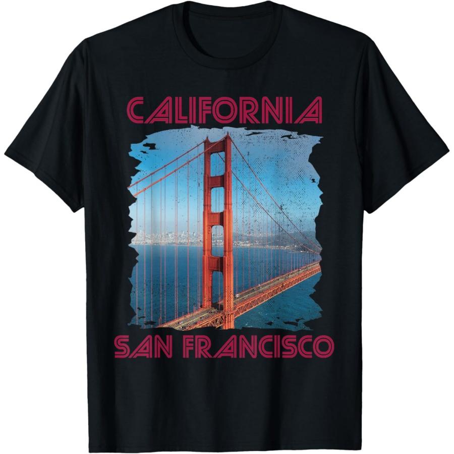 Сувенирная футболка San Francisco Tour с изображением моста Золотые Ворота в Калифорнии