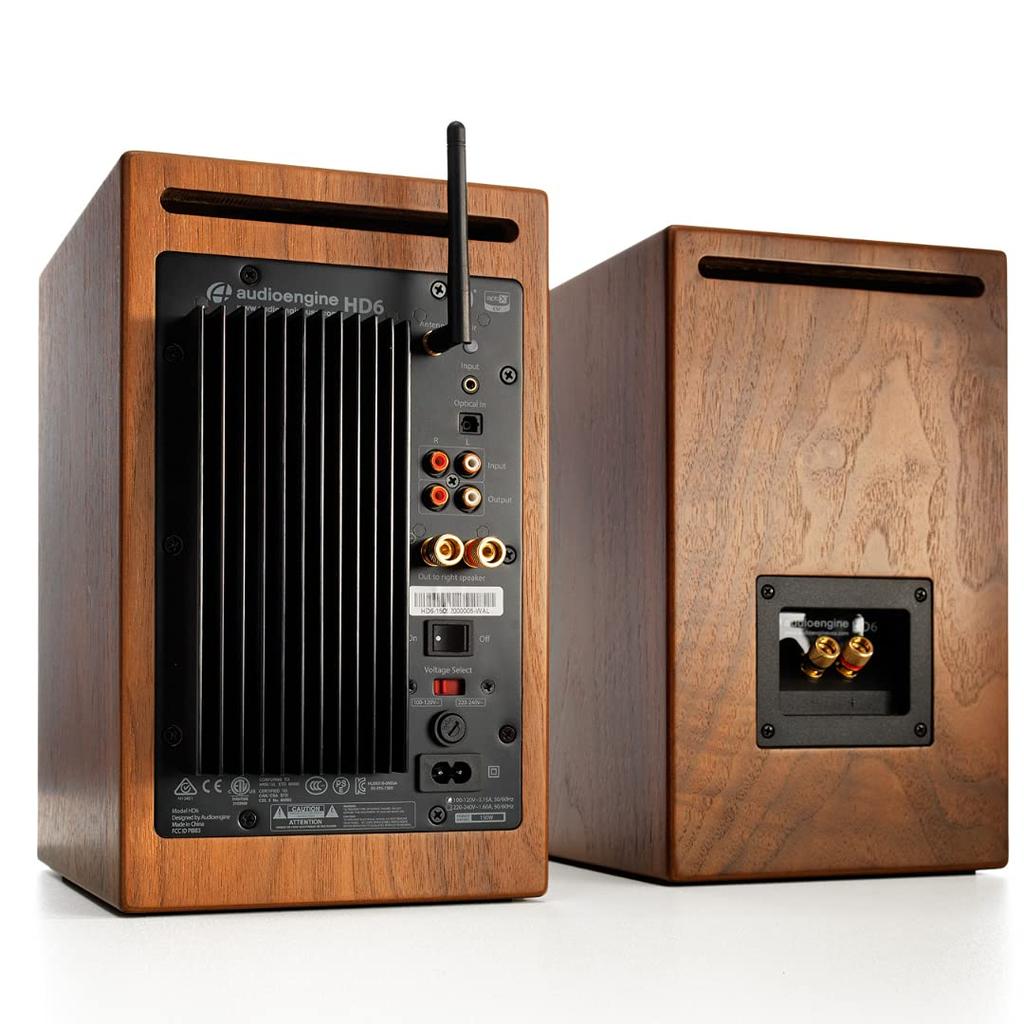 HD6 Беспроводная активная акустическая система l Домашняя музыкальная система полочного типа Bluetooth aptX HD ЦАП усилитель l AUX оптический цифровой SPDIF RCA сабвуфер 24 бит 150 Вт