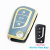 2/3/4 кнопки для Toyota Auris Corolla Reiz Avensis Verso Yaris Aygo Rav4 Scion TC IM TPU чехол для ключа автомобиля крышка пульт оболочка брелок