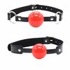 PU Leather Band Silicone Ball Oral Fixation Sex Toys for Couples Adult Games Mouth Gag Mouth Stuffed BDSM Bondage Accessories