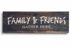Stretched Canvas Quotes Wall Art Decor, Family & Friends Gather Here Wall Decor-twoRustic Wall Art Sign