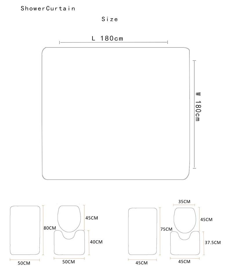Коврик для ванной в этническом стиле с текстурным принтом, нескользящий, в сочетании со шторкой для душа, ковер, европейский и американский стиль