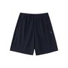 Training Series Solid Color Logo Mid Waist Straight Leg Five Point Shorts Men Shorts Black 152327318-2