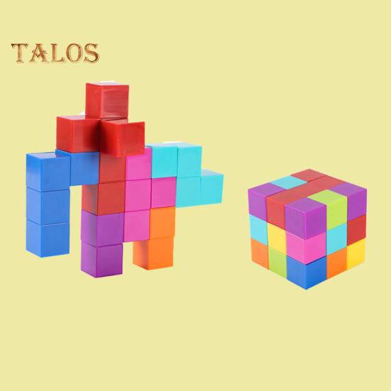 32 шт. Магнитный кубик-конструктор, игрушка для развития мелкой моторики, дошкольное обучение, образовательный красочный кубик-конструктор, игрушка STEM для малышей, мальчиков и девочек, подарок