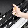 For GWM TANK 300 Hybrid -2025 Car Door Sills Scuff Plate Threshold Protector Interior Imitation Carbon Fiber Sticker Trim