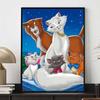 Анализ Алмазной мозаики Disney Семейный портрет Кошек Приключения Искусство Картина Стразами 5D Мозаика Сделай сам Вышивка крестом Подарок/Домашний декор