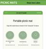 Компактный водонепроницаемый коврик для пикника на открытом воздухе 2025 - Влагостойкий, утолщенный, портативный, складной для весенних прогулок