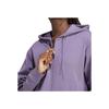 Adidas Striped Casual Hooded Long Sleeve Sweatshirt Women Sweatshirt Purple IL3050