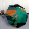 1pc Phineas Ferb Umbrella, Sun Protection, And UV Shielding. It Has Eight Sturdy Ribs for Outdoor Use And Perfect As a Holiday Gift