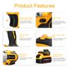 Household 80Nm Multifuctional 21V Electric Drill 2 Speed Control 3 Working Modes Stepless Speed