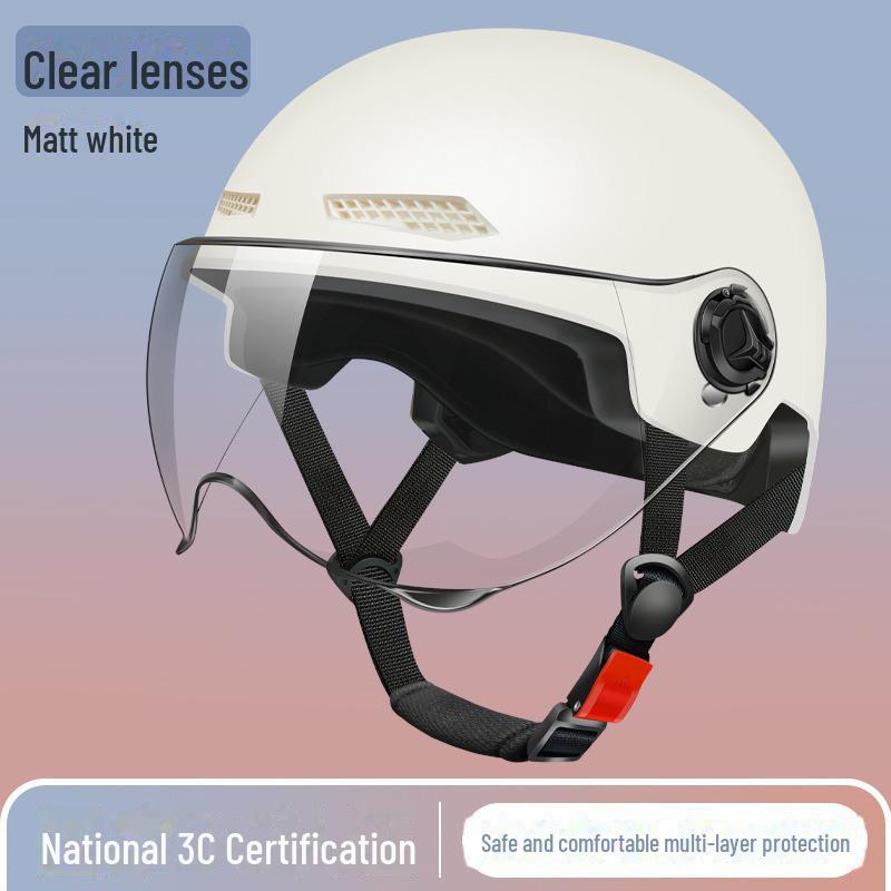 Breathable 3C Certified Helmets for Men & Women: All-Season, Cold-Proof Protection for Electric Vehicles & Motorcycles.