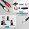 Стерео Аудио Y-Кабель 2 RCA Папа на 3,5 мм Мама Aux Разъем Адаптер Аудио Шнур для Компьютера MP3 Телефона Динамика Домашнего Кинотеатра DVD