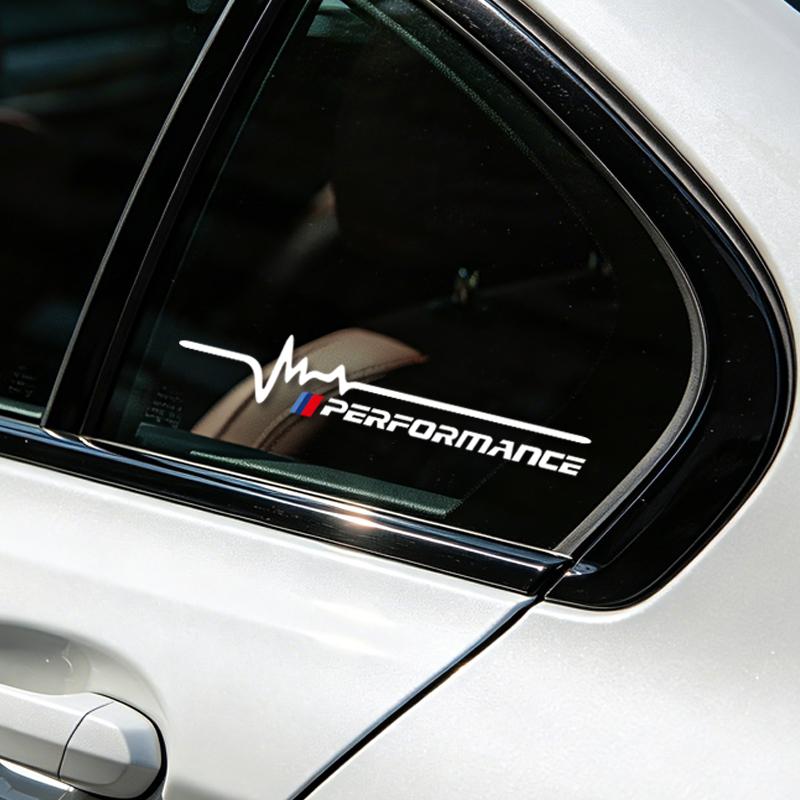 Calcomanías creativas de ventana automóvil, emblemas decorativos BMW F30 F10 E90 F20 E46 E60 X3 X4 X5 X6, accesorios tuning vini hkdf39