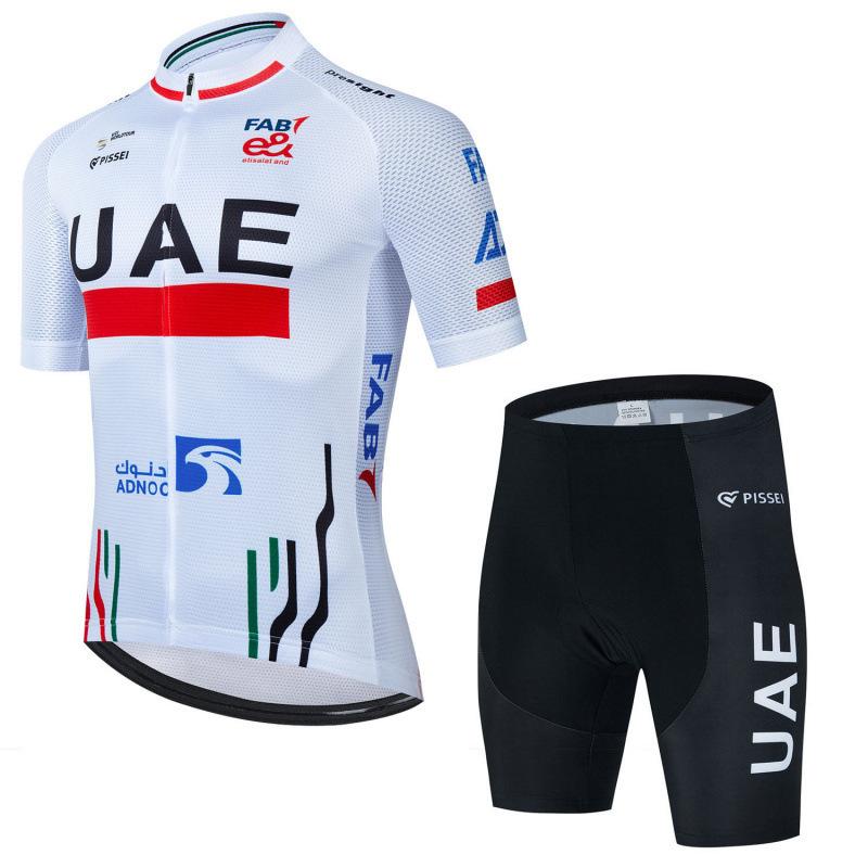 Cross-border hot sale Tour de France UAE UAE team cycling suit short-sleeved suit men's cycling clothing quick-drying breathable