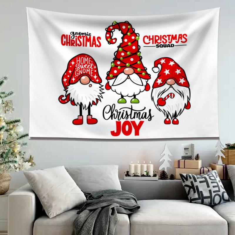 Амазонка Снеговик Рождественский висячий тканевый фон для украшения дома и вечеринки Рождественский гобелен