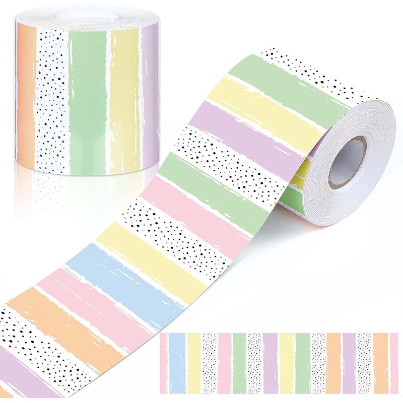 18,5 м/рулон Съемная и многоразовая рамка с тропическими цветами для украшения школы