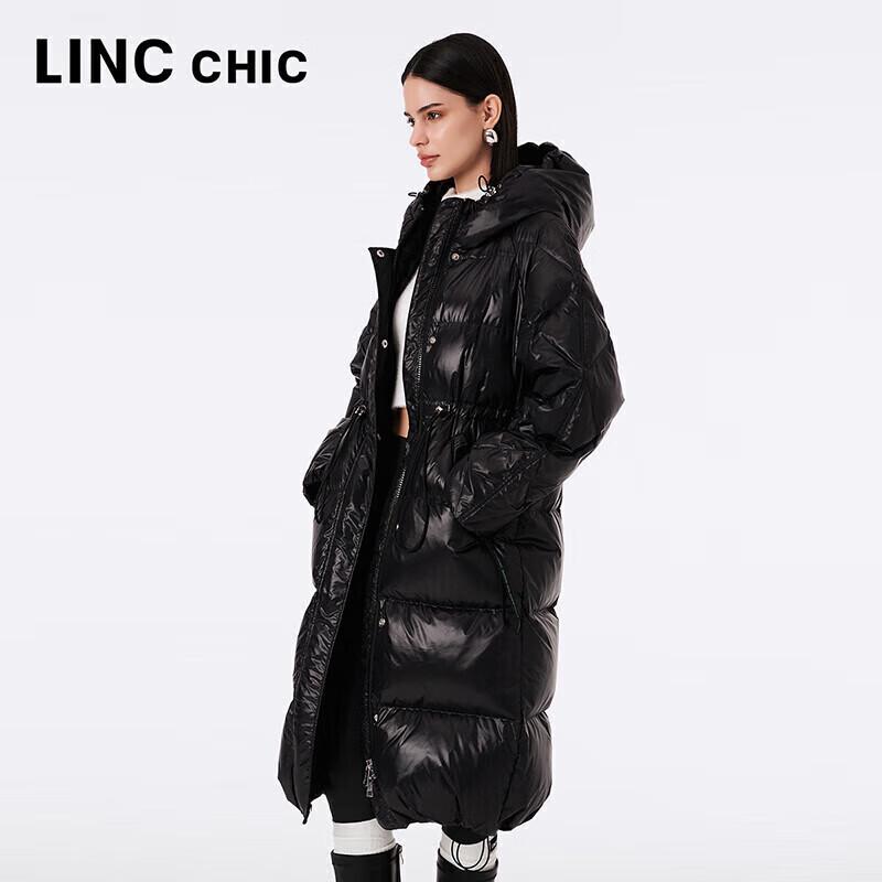 Jin Yujie Женская длинная пуховая куртка-пуховик в стиле знаменитостей с капюшоном