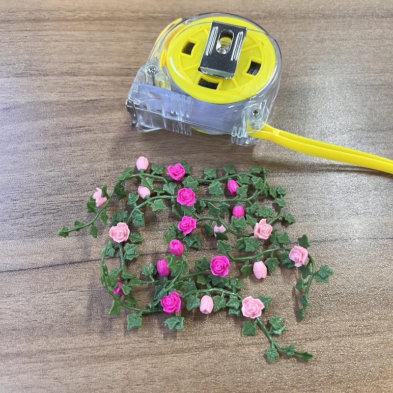 5 шт. Миниатюрная кукольная сцена сада с цветущими лозами, идеально подходит для поделок своими руками, модельных украшений и креативных проектов. Реалистичная.