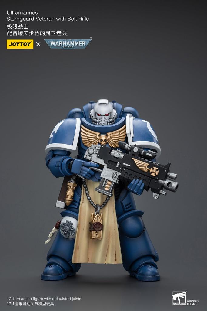 JOYTOY Warhammer Ultramarines Sternguard Veteran Rifle Action Figure Game 40k 40,000 (Bolt Equipped)