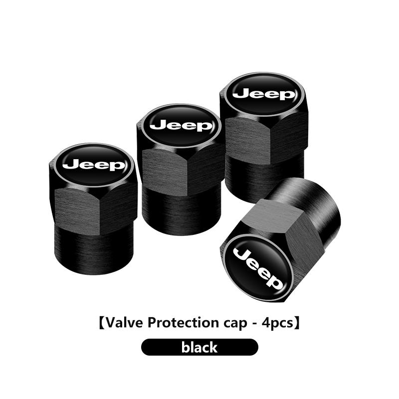 Для Jeep 4 шт. Защитные колпачки на ниппель колеса автомобиля Автоаксессуары Cherokee Wrangler JK Gladiator Compass Renegade Patriot
