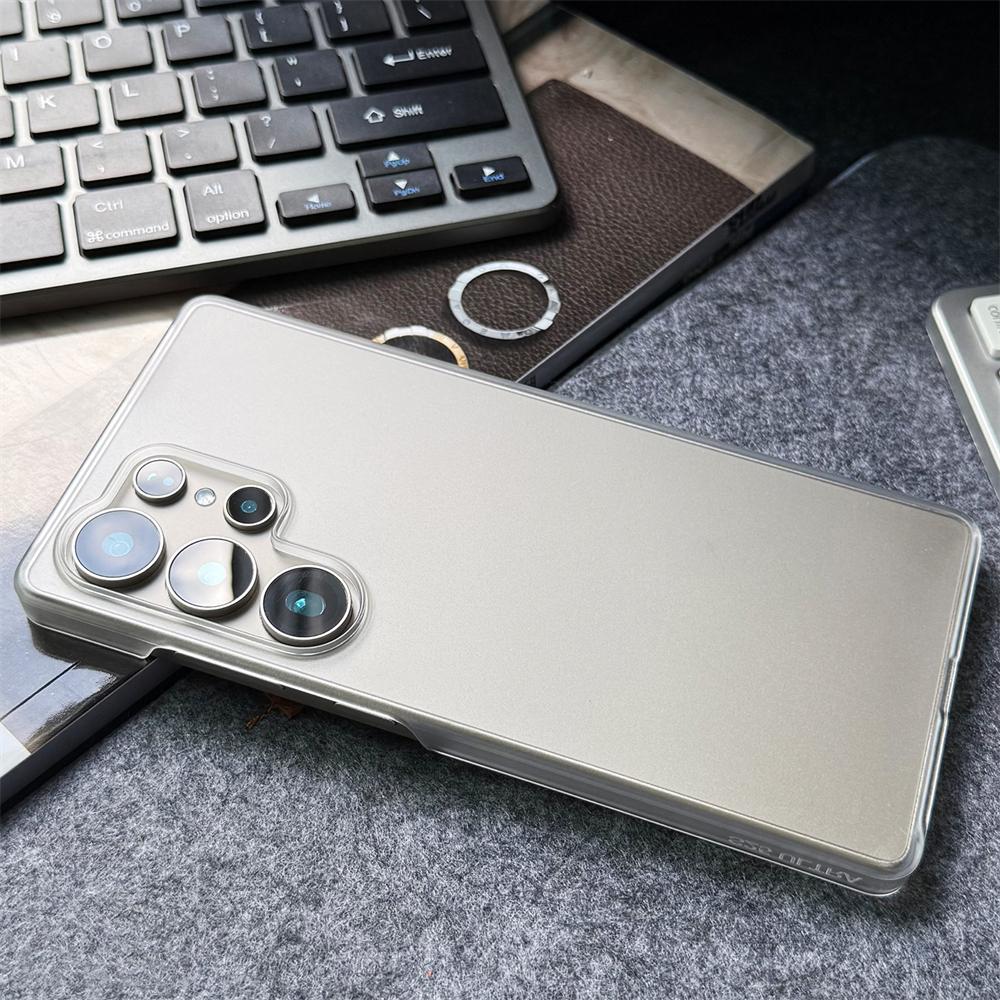 Ультратонкий Матовый Безрамочный Чехол из ПК для Samsung Galaxy S26 S25 Ultra S24 S23 Plus S22 FE A55 A56 A37 A16 Жесткая Безрамочная Крышка