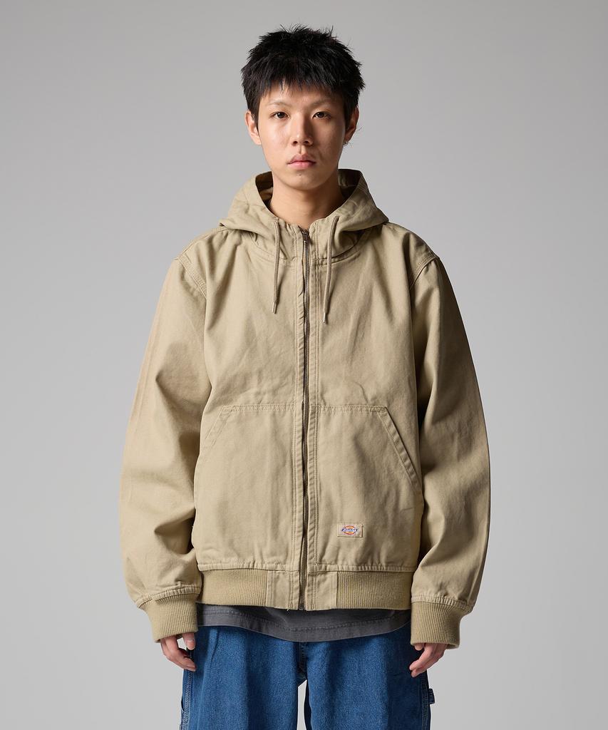 Dickies Худи на молнии из плотного хлопка с капюшоном, цвет Песчаный