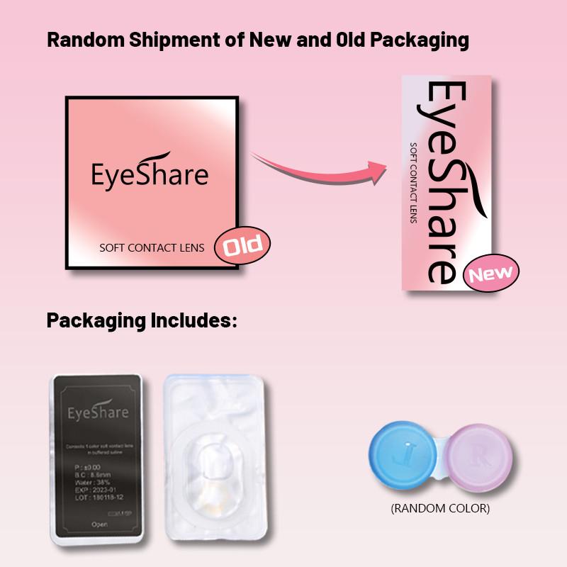Eyeshare 1 пара цветных контактных линз, кристально-естественные коричневые линзы, мягкий макияж глаз, многоцветные линзы для глаз