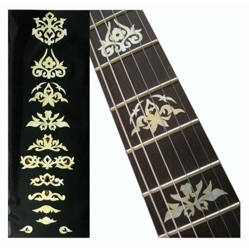 Jockomo Deluxe Vine (White Pearl) Guitar Inlay Sticker