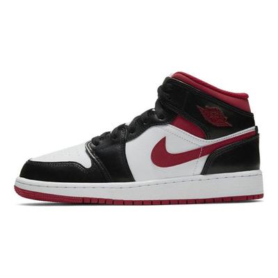 Air 1 Mid GS Black Gym Red Детские кроссовки Белые DJ4695-122