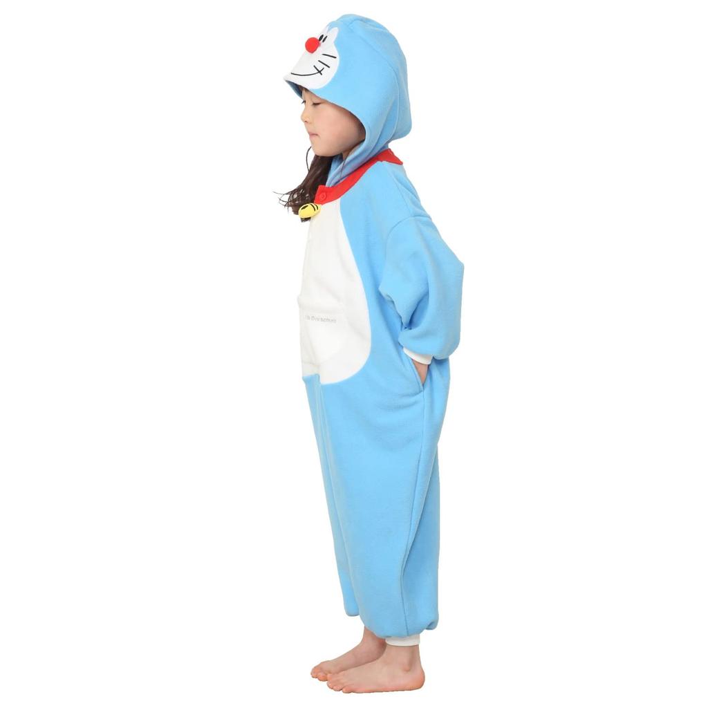 SAZAC Doraemon Fleece Kigurumi for Children, 130cm