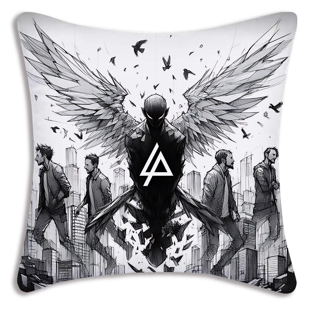 Всемирно известная рок-группа Linkin P-Park Наволочки Декоративные для дивана Домашние Двусторонние Печать Короткий Плюш Милые Наволочки