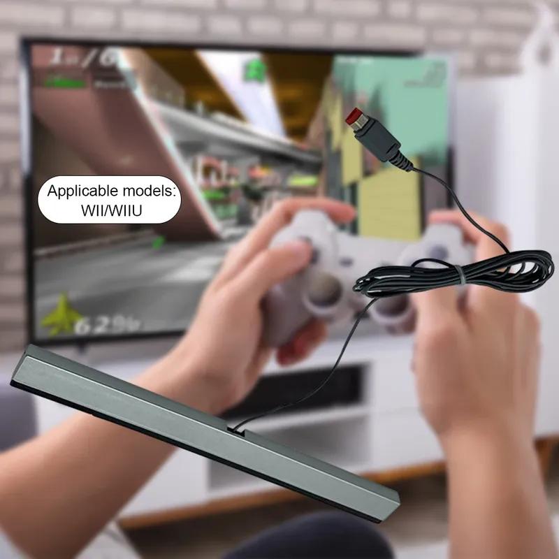 100% Newest Remote Wired Infrared Receiver For Wii IR Signal Ray Wave Sensor Bar For Nintendo Wireless Controller Game Console