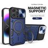 Чехол для iPhone 15 14 13 12 11 Pro Max 15 Plus XR XS 8 7 Slide Camera Protection 360 Rotate Kickstand Armor Ring Cover