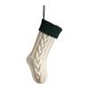 13Colors Christmas Big Stocking 46CM Knitted Stocking, Used For Hanging Christmas Trees, Family Party Decoration