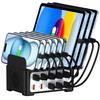 10-Port USB Charger with Stand - Multi-Port Power Strip, 5V 2A