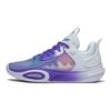 Li Ning All City 11 Youth Edition Snow Mountain Shock Absorption Non-Slip Wear-Resistant Low-Top Basketball Shoes Kids Sneaker Gray Purple ABPT049-2