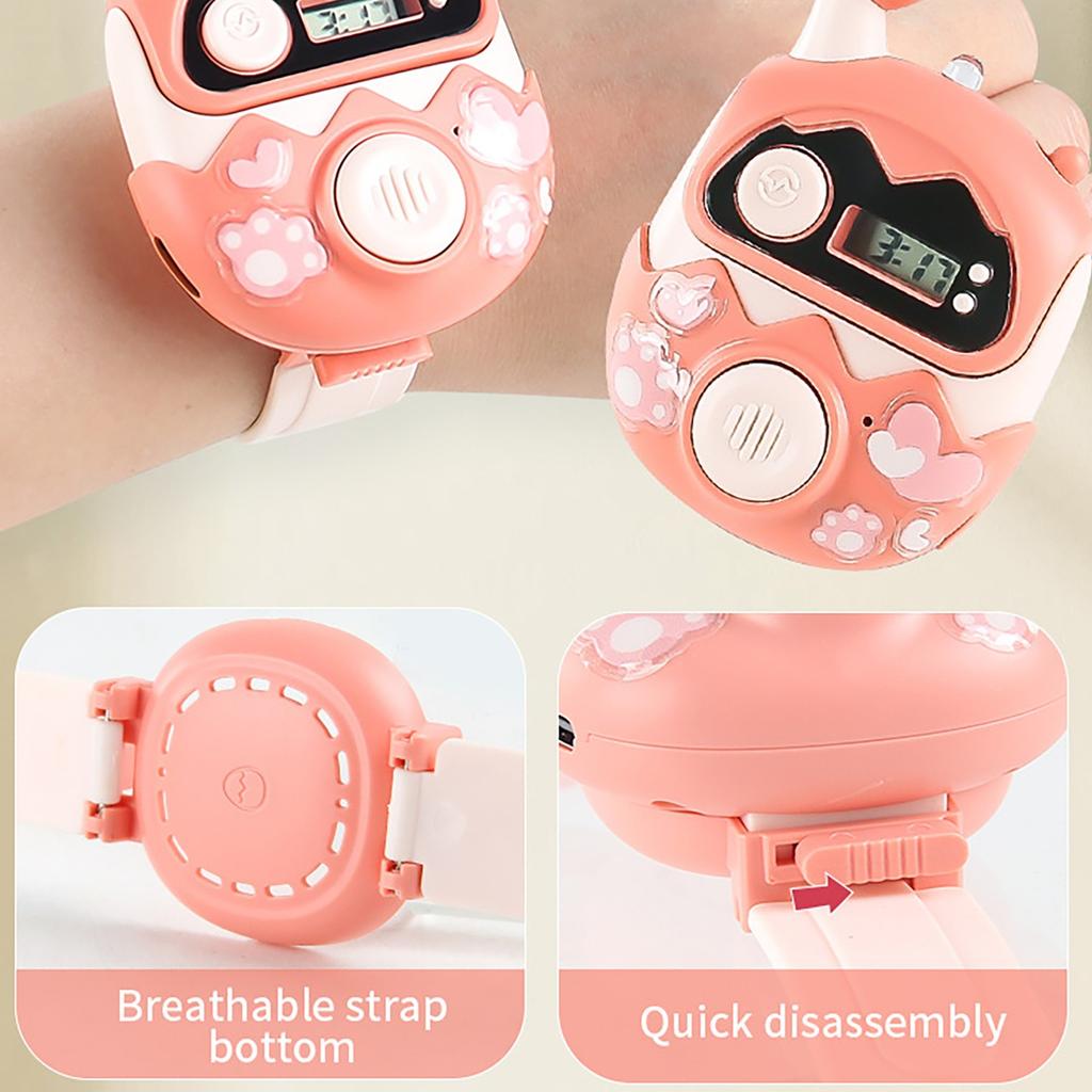 Rechargeable Children's Walkie Talkie, Handheld Walkie Talkie With Wearable Lanyard And Wrist, Gifts For Girls And Children's Birthdays/Christmas Toys