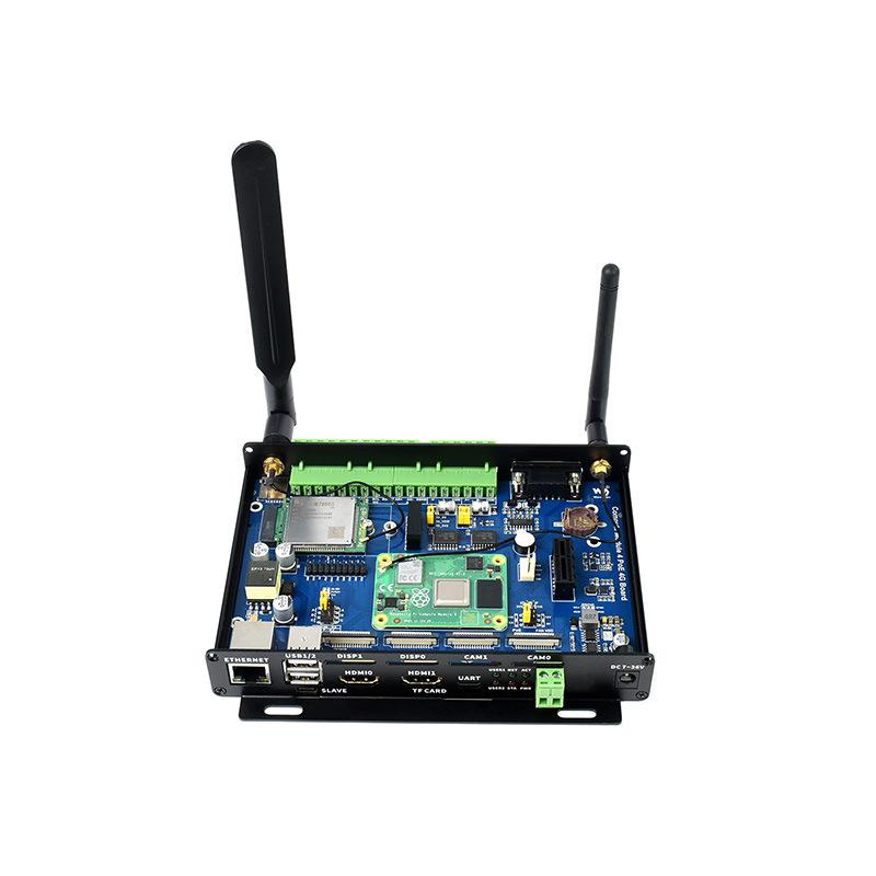 Плата Raspberry Pi CM4 IoT PoE с двойным DSI/CSI, модулем 5G/4G, поддержкой RS485/RS232